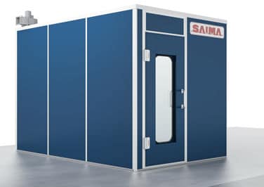 Laboratoire de peinture KLEEN BOX - équipé d'un système d'éclairage retardé et de ventilation pour un environnement sans solvant_0