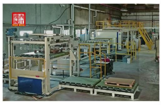 Ligne de production de carton ondulé 2 plis à grande vitesse - contrôle Siemens PLC - largeur 1200mm-2500mm - flûtes A, C, B, E, F, G, N_0