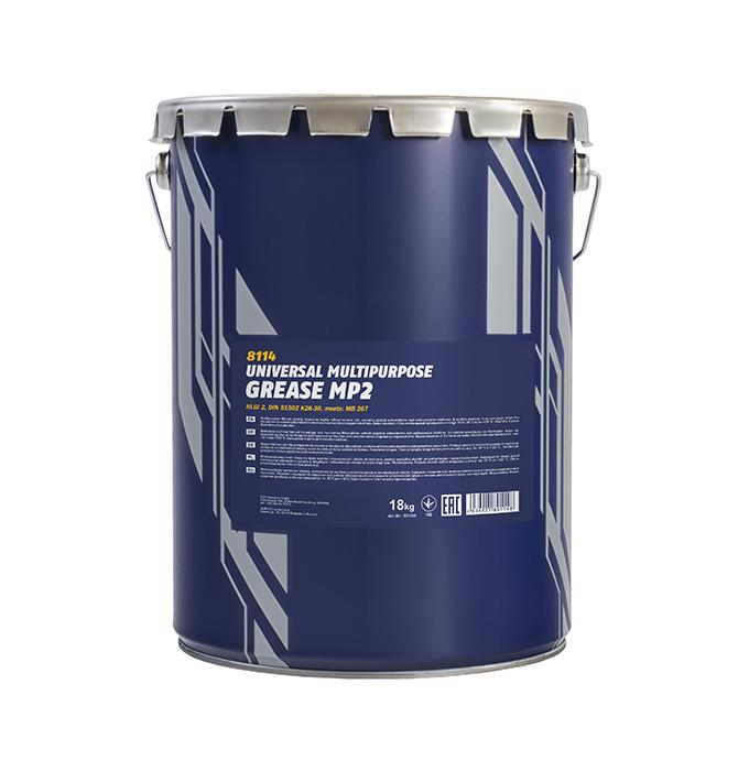 MANNOL - Graisse universelle verte MP-2 - 18 kg - Référence 8114 - Haute résistance à l'eau et à la corrosion_0