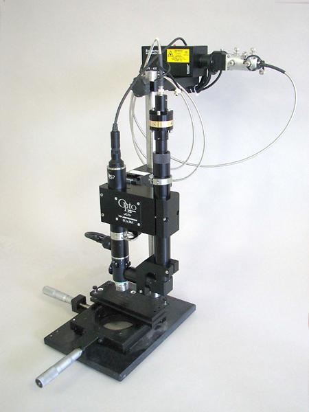 Microscope vidéo professionnel - injection laser UV - spot 3.5µm - pour micro-électronique et nanotechnologie_0