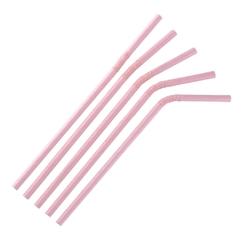Pailles en papier flexibles compostables Fiesta Compostable roses (lot de 250) - rose VEFB144_0