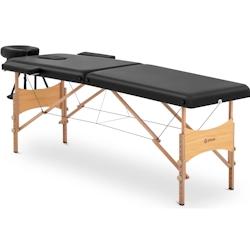 Physa - Physa Physa VANNES Black Table de Massage Pliante Extra Large (70 cm) Bois de hêtre/Noir Table Massage Pliante Table esthétique - 4062859165_0