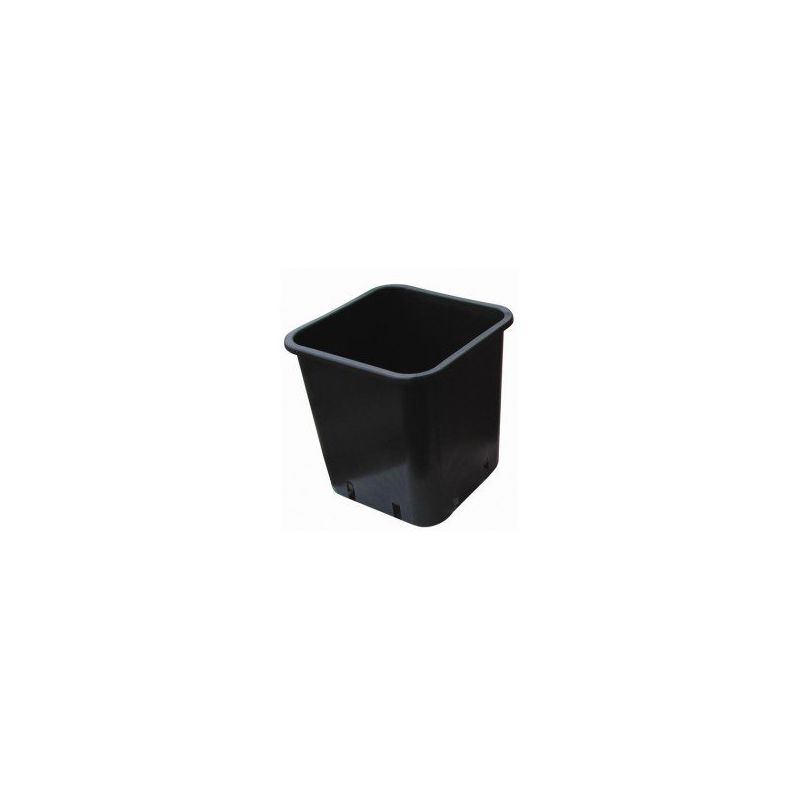 Pot carré noir 7x7x6.5 cm 0,30L x 100pcs