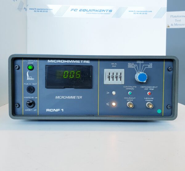 RCNF1 - Micro-ohmmètre SEFELEC - Résistance 2W et 4W_0
