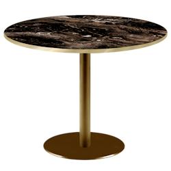 Restootab - Table Ø120cm Rome bistrot marbre veiné glossy - noir TB-ROMXL2-R120M-BER.CAP-LAI_0