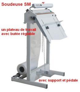 Soudeuse électromagnétique semi-automatique - Largeurs de soudure de 320 à 1 020 mm - Sacs en polyéthylène jusqu'à 150µ_0