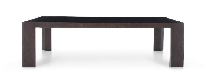 Table basse en chêne rouvre naturel - différentes teintes et dimensions disponibles - pieds en aluminium satiné gris_0
