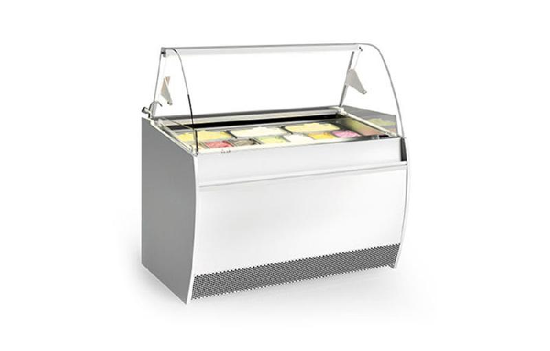 Vitrine à glaces plug-in - différentes couleurs et dimensions - modèles pour 6, 10 ou 13 cuvettes de 5L_0