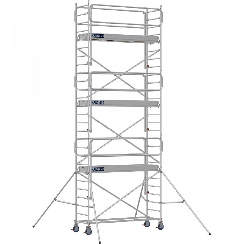 Échafaudage roulant aluminium DOCKER 85 version garde-corps EXMDS - Hauteur de travail : 7,90 m - DUARIB - 7125062_0