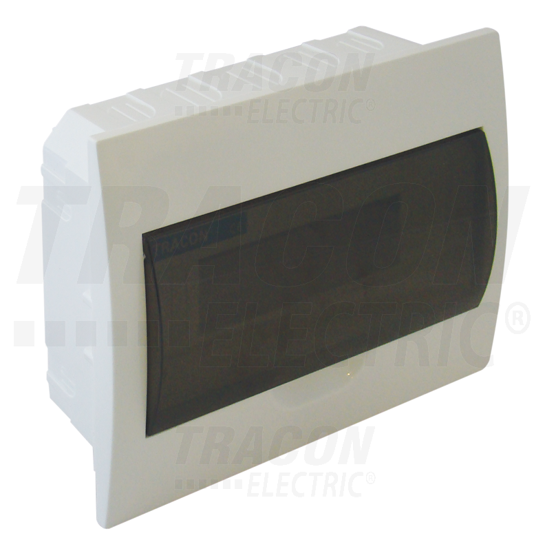 Boîte de distribution encastrée - cache fumée - rail N-PE 1×12 modul - IP40 - dimensions 200×260×60mm_0