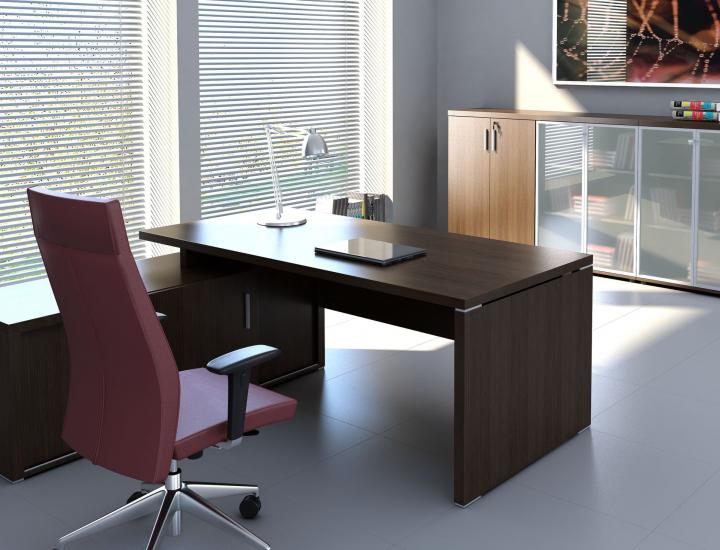 Bureau de direction avec retour, intemporel et ergonomique - QUANDO - Ref : Q19_0