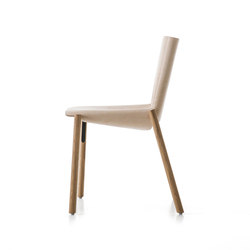 Chaise de restaurant Presot - cuir naturel, design Bartoli Design, fabrication italienne Kristalia_0