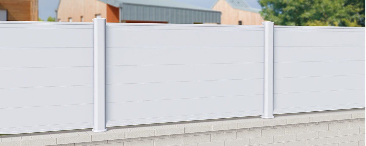 Clôture PVC CL 17 D / Type 17 D - CG Pro - Remplissage lames PVC horizontales 150 x 24 mm_0