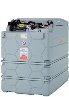 Cuve double paroi gasoil 2500 litres - contrôle d'accès sécurisé - Pompe 72 l/min - Référence 308364_0