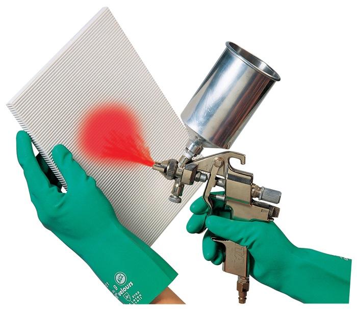 Gant de protection chimique Camatril 730 taille 7 vert EN 388, EN 374 catégorie EPI III HONEYWELL_0