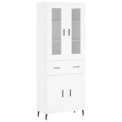 Helloshop26 - Buffet bahut commode armoire meuble de rangement organisateur cuisine salle de séjour salon haut 69,5 x 34 x 180 cm 02_0032642 - 300021_0