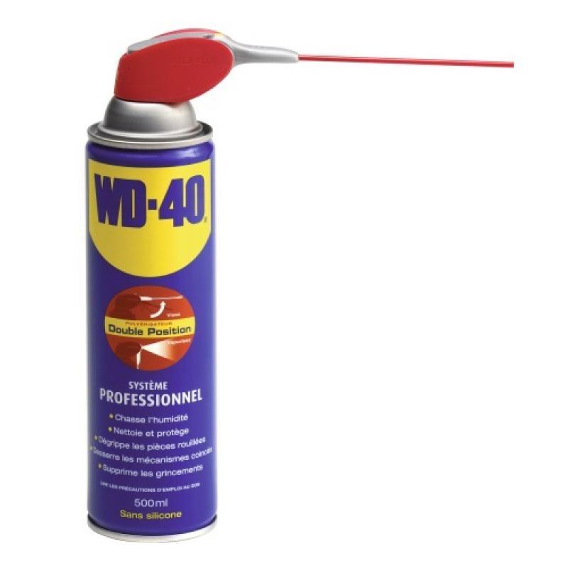 Lubrifiant  dégrippant multiusage - spray double position - aérosol de 500 ml- WD-40_0