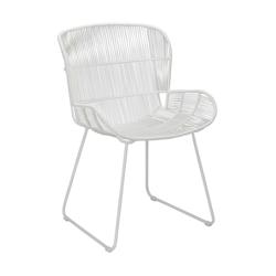 Now's Home - Fauteuil De Table Exterieur En Polypropylene Blanc - 3256390233918_0