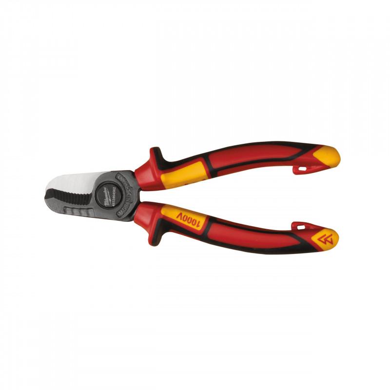 Pince coupe câble isolée 210mm - Blister - Milwaukee | 4932464563 - Outils certifiés VDE avec lames en acier trempé et poignée ergonomique_0