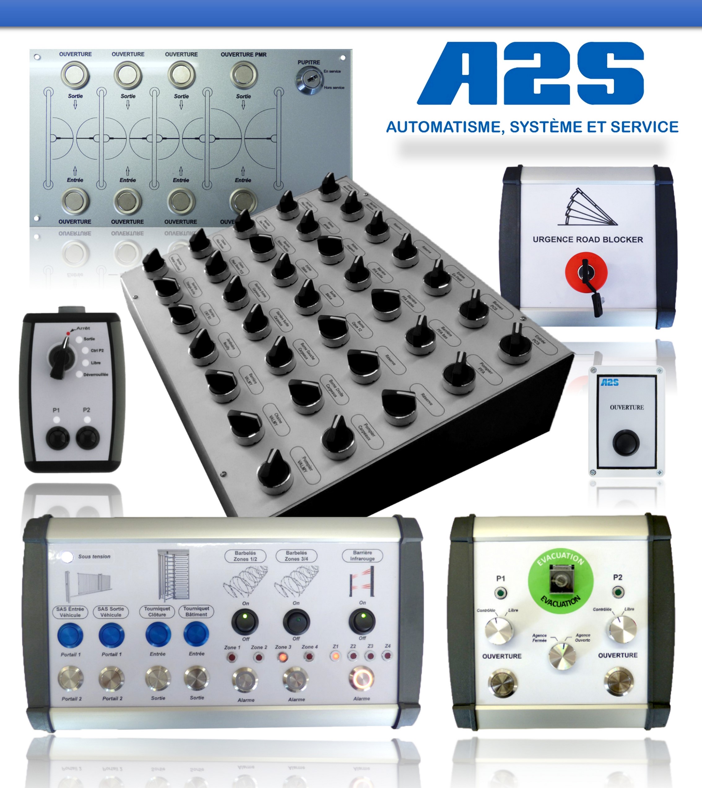 Pupitre de commande sur mesure pour contrôle de porte - A2S_0