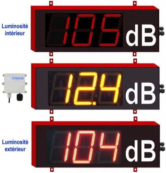 Sonomètre professionnel géant chiffres de 18 cm_0