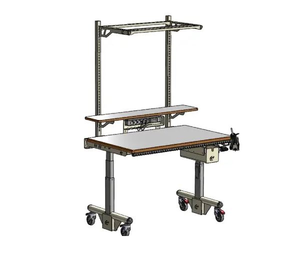 Table de travail ergonomique - réglable et reconfigurable en hauteur pour divers travaux_0