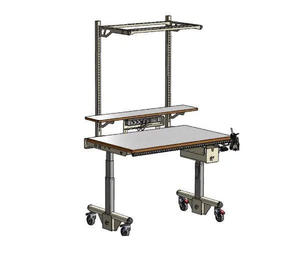 Table de travail ergonomique et réglable en hauteur, en fonction de vos besoins et de la tâche à accomplir_0