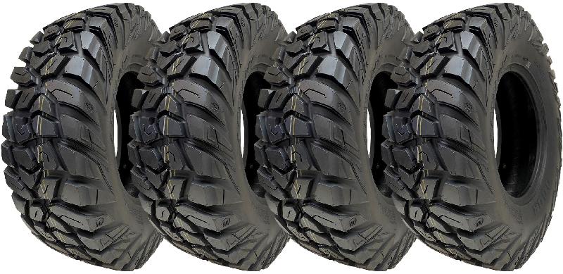 25x8.00-12 ATV 205/80R12 Tyres 8ply WL03 OBOR Antelope 68N Road Legal (Set of 4)_0