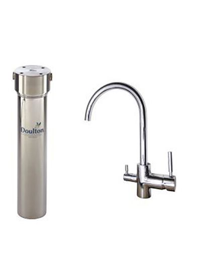 3040R3VHB - Filtres d'eau potable Doulton HIS sous évier avec robinet 3 voies inox brillant - Hauteur 30 cm x Diamètre 7 cm_0