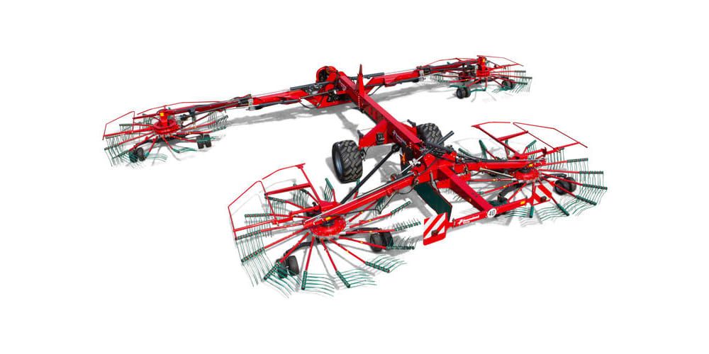 97150 C - Andaineur double rotor central Kverneland - 9,80 à 15,00 m - Haut rendement et compatibilité ISOBUS_0