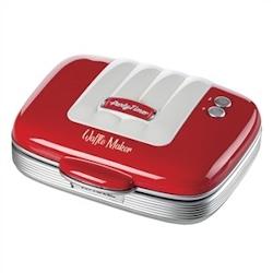Ariete gaufrier vintage rouge à bords arrondis 1973 - 8003705119024_0