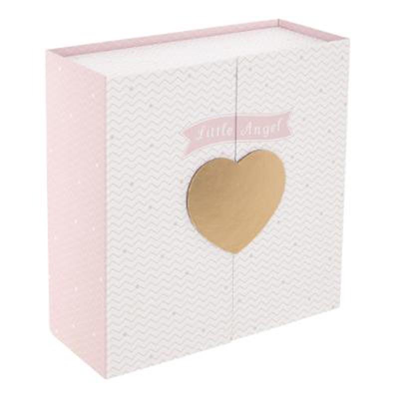 Boîte de rangement cœur 22 cm rose - Paris Prix - déco & pratique en carton_0