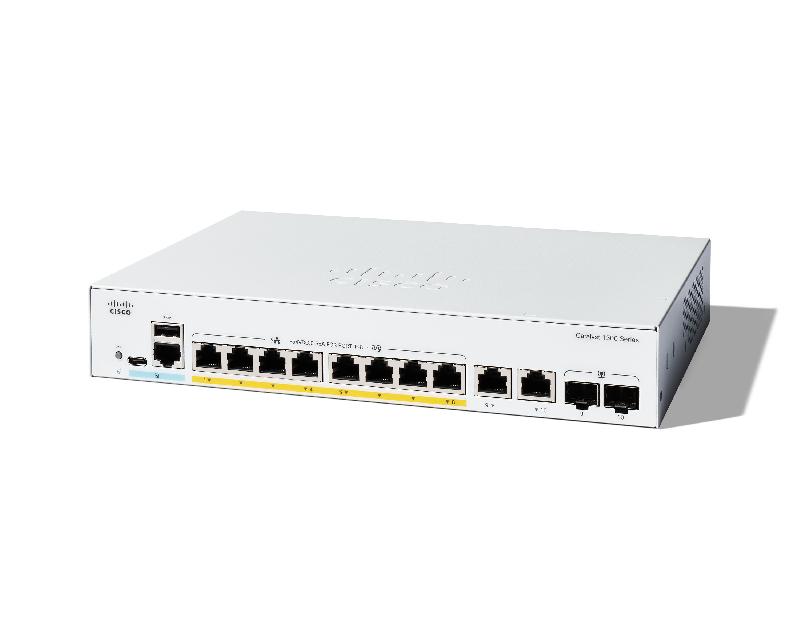 Cisco Catalyst 1300 Géré L2 Gigabit Ethernet (10/100/1000) Connexion Ethernet, supportant l'alimentation via ce port (PoE) Gris_0