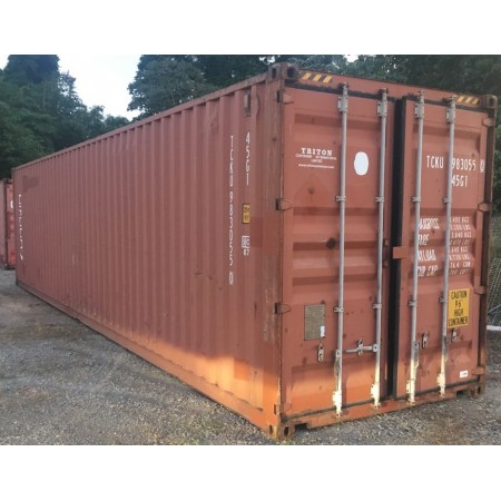 Conteneur maritime 40 pieds construit en acier corten de haute qualité - Occasion - HIGH CUBE_0