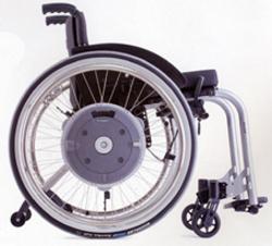 DISPOSITIF MOTORISÉ E-MOTION POUR FAUTEUIL ROULANT MANUEL