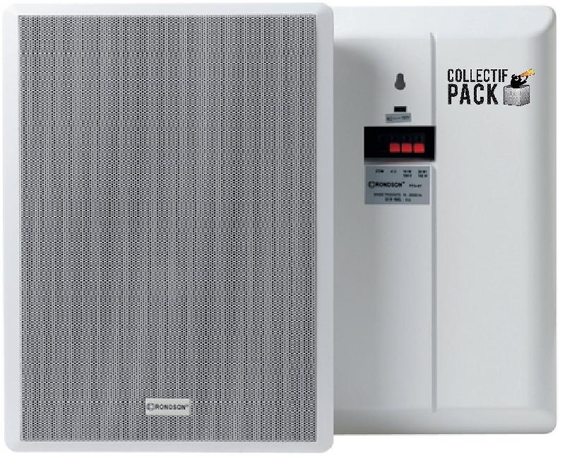 Enceinte murale extra plate blanche - PTS 8T Rondson - 2 voies, 50W RMS, 20cm + tweeter_0