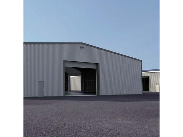 Entrepôt de stockage démontable à charpente 100% acier galvanisé - norme Eurocodes - Nextensia_0