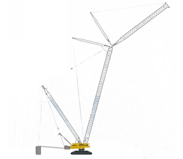 Grue treillis SANY SCC16000 - 1600t - Capacité de levage max. 1600t - Longueur de flèche 54-108m_0
