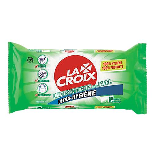 LINGETTES JETABLES LA CROIX JAVEL - 50 UNITÉS