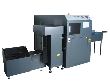 Massicot tri-lames CMT-330C - finition pour livres reliés dos carré collé - jusqu'à 1 000 livres/heure_0
