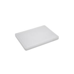 METRO Professional Planche à découper, GN 1/2, polyéthylène haute densité (PEHD), 32.5 x 26.5 x 2 cm, avec rigole, blanc - blanc plastique 432900_0