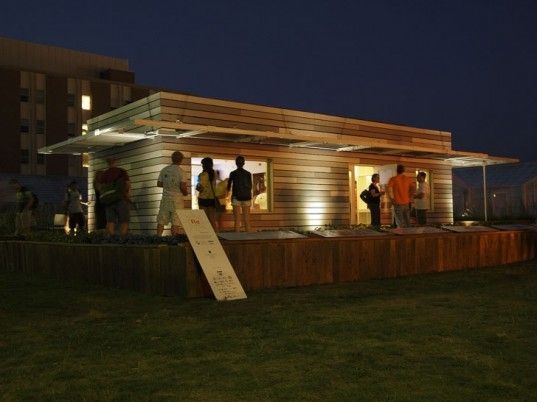 Mini restaurant 40 pieds bardage en bois type 2_0