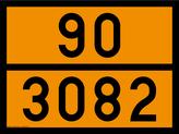 Panneau orange magnétique 30×40 cm avec numéros - code de danger et numéro ONU - Référence 46497_0