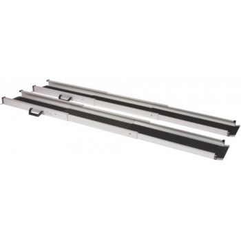 Rampe d'accès téléscopique en aluminium - MX-TR-150 - longueur jusqu'à 300 cm, surface antidérapante, pliable et sécurisée_0