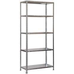 SimonRack Étagère metallique avec vis Advantage 5 plateaux de 75 kgs par plateau couleur GALVA 1800x900x400 mm (haut x largeur x profondeur) - méta_0