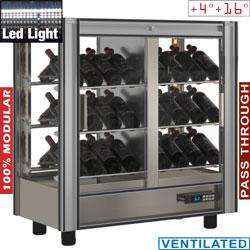 Vitrine à vins réfrigérée modulable traversante 216 l positive - PVV-2/TR-R6_0