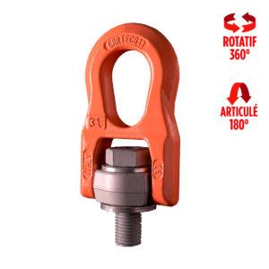 Anneau de levage avec articulation C811X - Charge maximale de 500 kg à 7 tonnes_0
