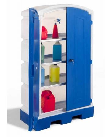 Armoire de sécurité en polyéthylène pour le stockage de produits corrosifs et dangereux_0