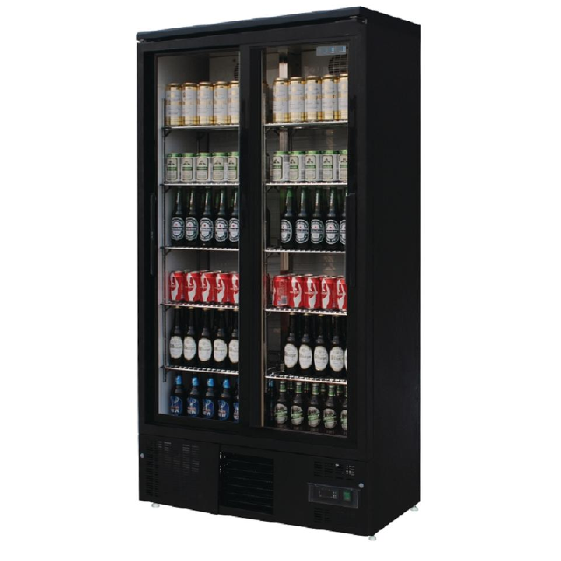 Arrière-bar vertical double porte battante 490 litres (r600a gaz écologique)_0