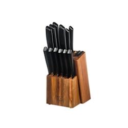 Bjorn Bloc couteaux de cuisine et couteaux à steak JENSEN LOVIISA - 14 pièces - noir 3701488307434_0